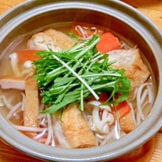 沖縄そばだしを使って、簡単スープ